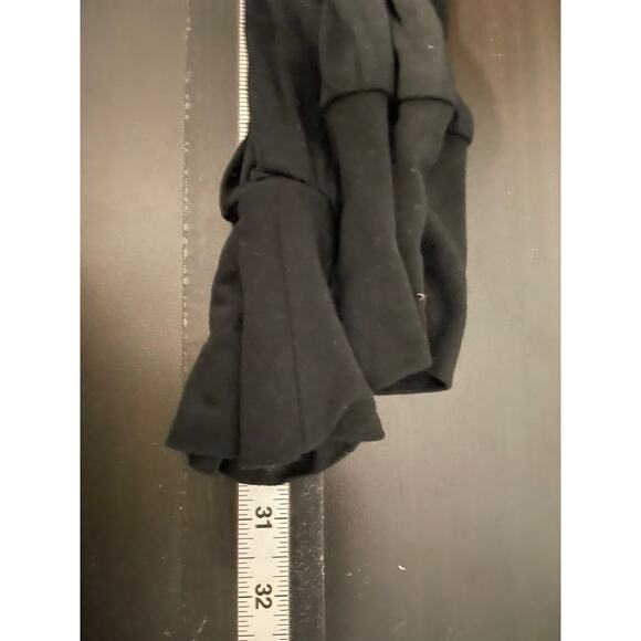 Free People Beach Womens Pants XS Black Fold Over Waist Jogger Leg Boho Festival - Picture 7 of 8